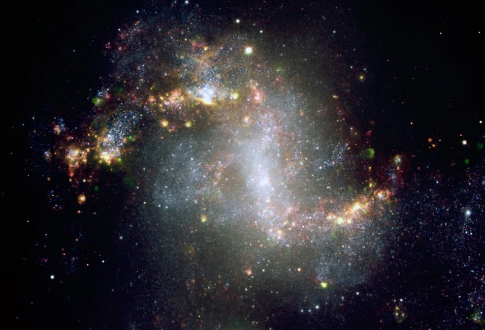 Galaktyka NGC1313, w której znajduje się czarna dziura NGC1313X-1