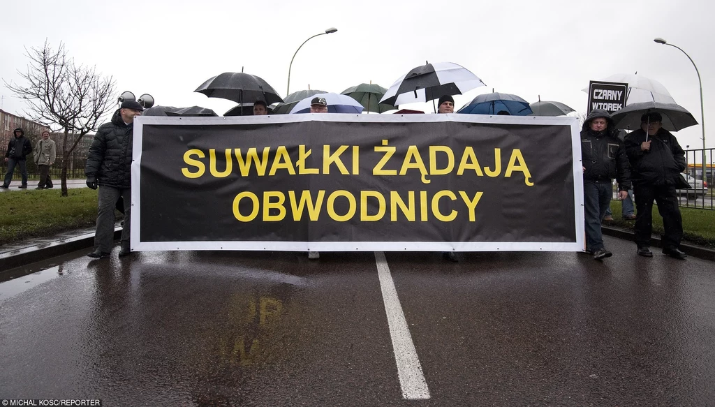 Suwałki się doczekają. Na zdjęciu protest z... 2013 roku