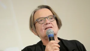 Agnieszka Holland na pokazie "Aktorów prowincjonalnych" po rekonstrukcji cyfrowej