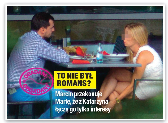 Marcin Dubieniecki na obiedzie z Katarzyną Marcin Dubieniecki na obiedzie z Katarzyną