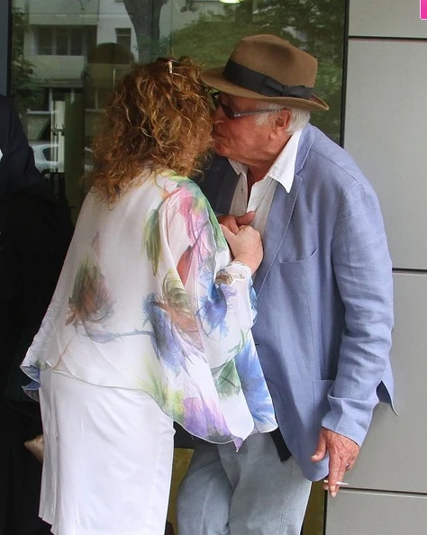 Jan Nowicki z byłą już żoną Jan Nowicki z byłą już żoną