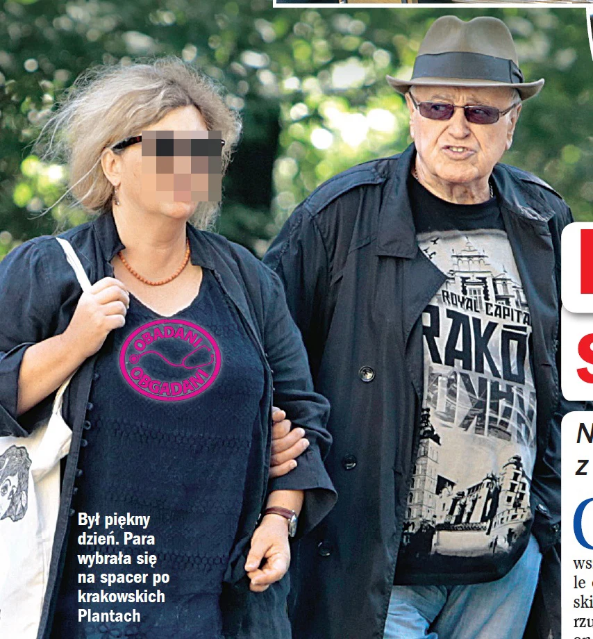 Jan Nowicki z przyjaciółką Jan Nowicki z przyjaciółką