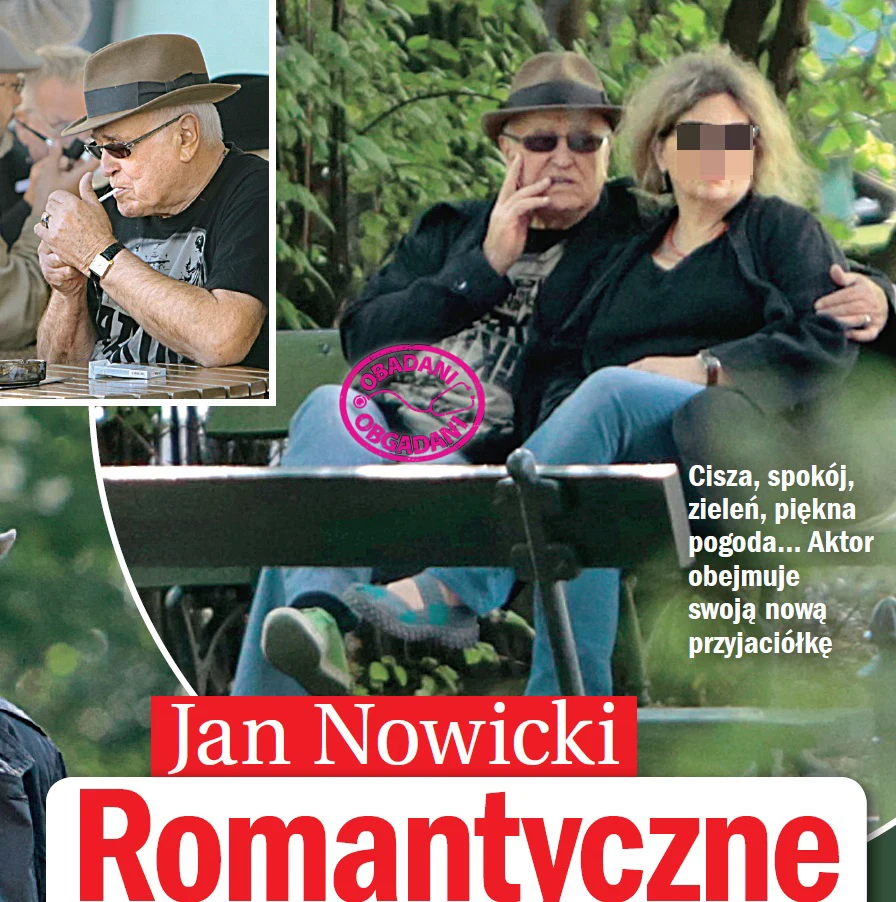 Jan Nowicki z przyjaciółką Jan Nowicki z przyjaciółką