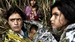 Uchodźcy, którzy dotarli na Lesbos, zdj. ilustracyjne