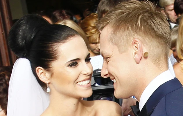 Marcin Mroczek z żoną Marcin Mroczek z żoną