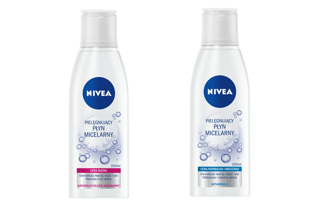 Pielęgnujące płyny micelarne Nivea