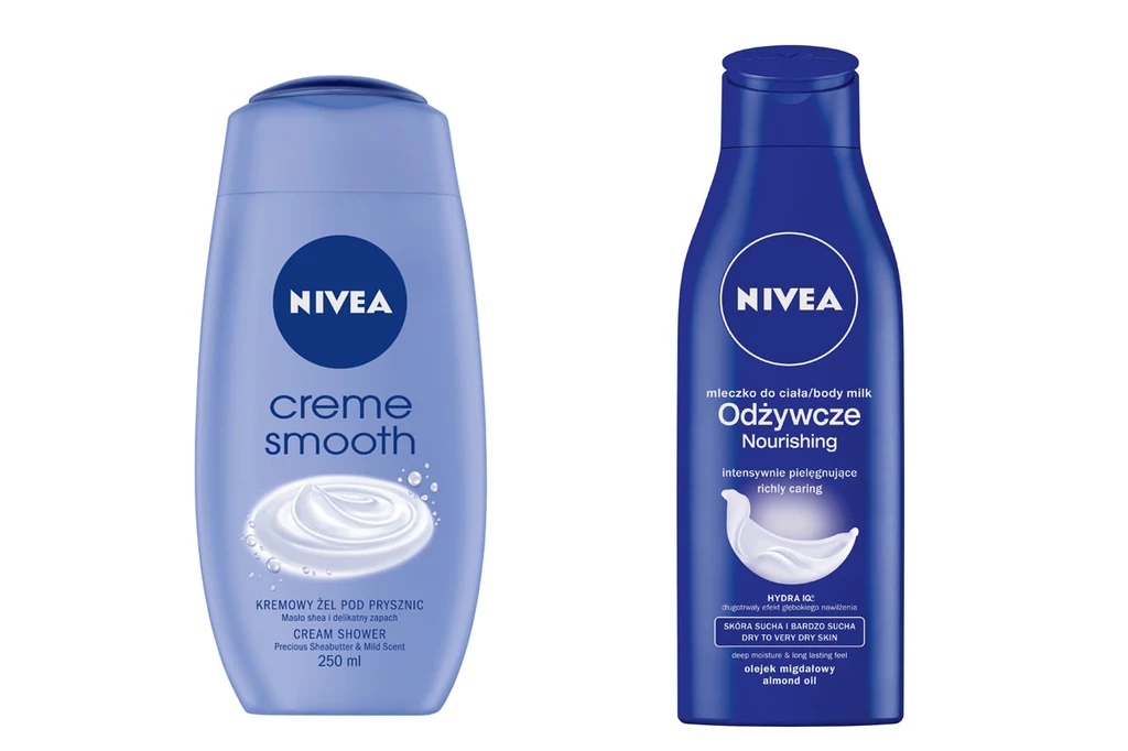 Kremowe żele pod prysznic oraz mleczka do ciała Nivea