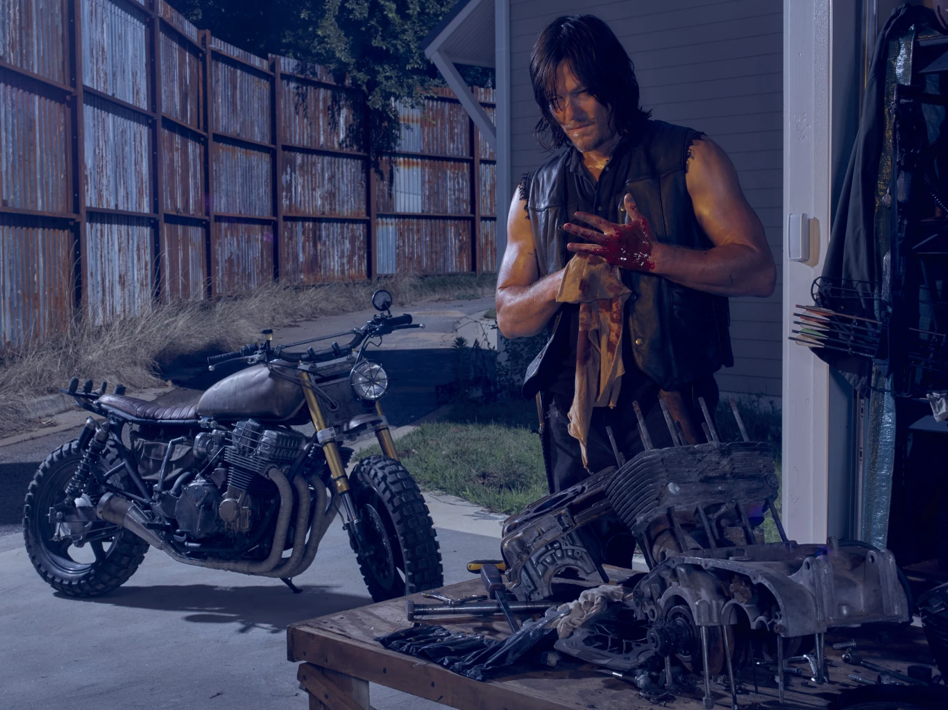 Kadr z szóstego sezonu serialu "The Walking Dead", fot. Frank Ockenfels 3 /AMC Kadr z szóstego sezonu serialu "The Walking Dead", fot. Frank Ockenfels 3 /AMC