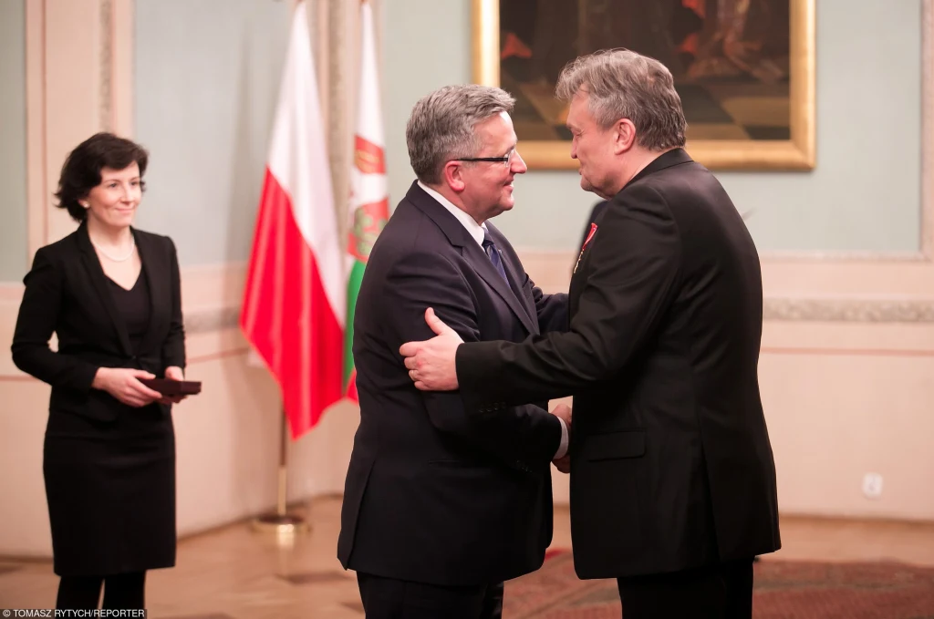 Krzysztof Cugowski z Bronisławem Komorowskim 