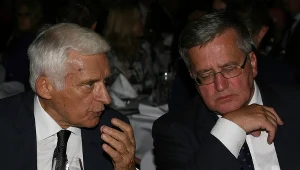 Jerzy Buzek pociesza smutnego Bronisława