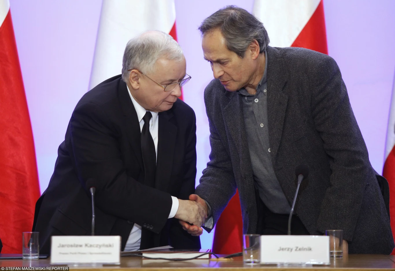 Jerzy Zelnik i Jarosław Kaczyński Jerzy Zelnik i Jarosław Kaczyński