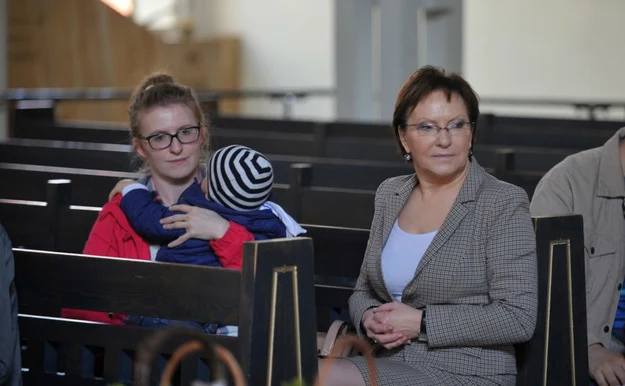 Ewa Kopacz z córką Katarzyną oraz wnukiem Ewa Kopacz z córką Katarzyną oraz wnukiem