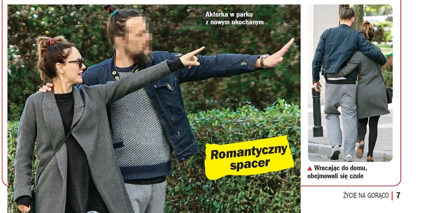 Ilona z nowym facetem na spacerze Ilona z nowym facetem na spacerze