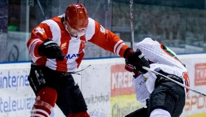 W meczu GKS Tychy - Cracovia nie brakowało ostrych starć