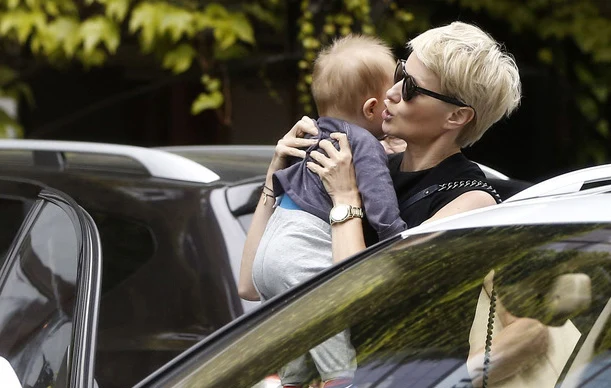 Małgorzata Kożuchowska z synkiem Małgorzata Kożuchowska z synkiem