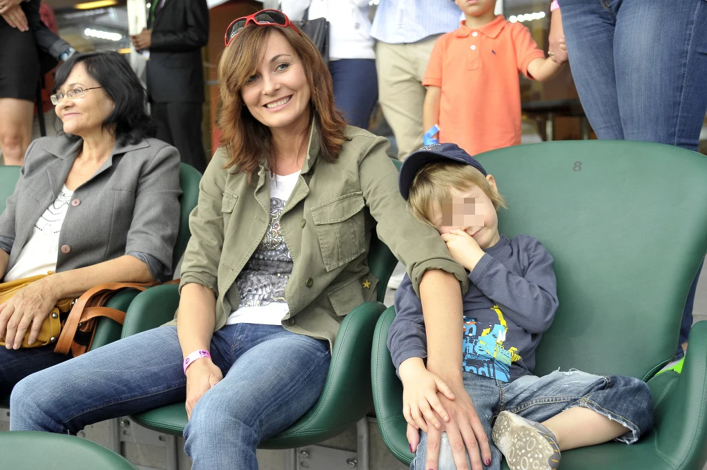 Ilona Wrońska z synem Ilona Wrońska z synem