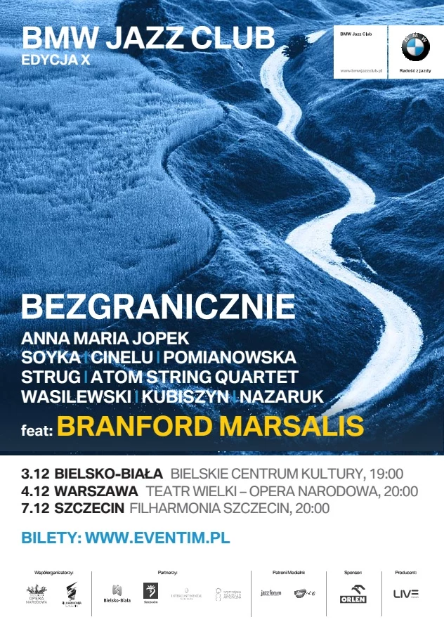 Branford Marsalis i polscy muzycy zagrają z okazji 10. edycji BMW Jazz Club.