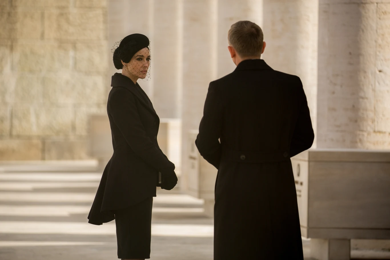 Monica Bellucci i Daniel Craig w filmie "Spectre"