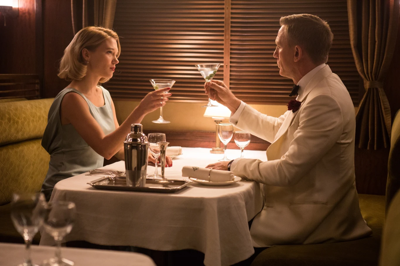 Léa Seydoux i Daniel Craig w filmie "Spectre"