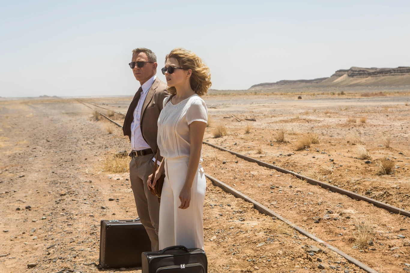 Léa Seydoux i Daniel Craig w filmie "Spectre"
