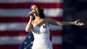 Katy Perry na wiecu w Iowa