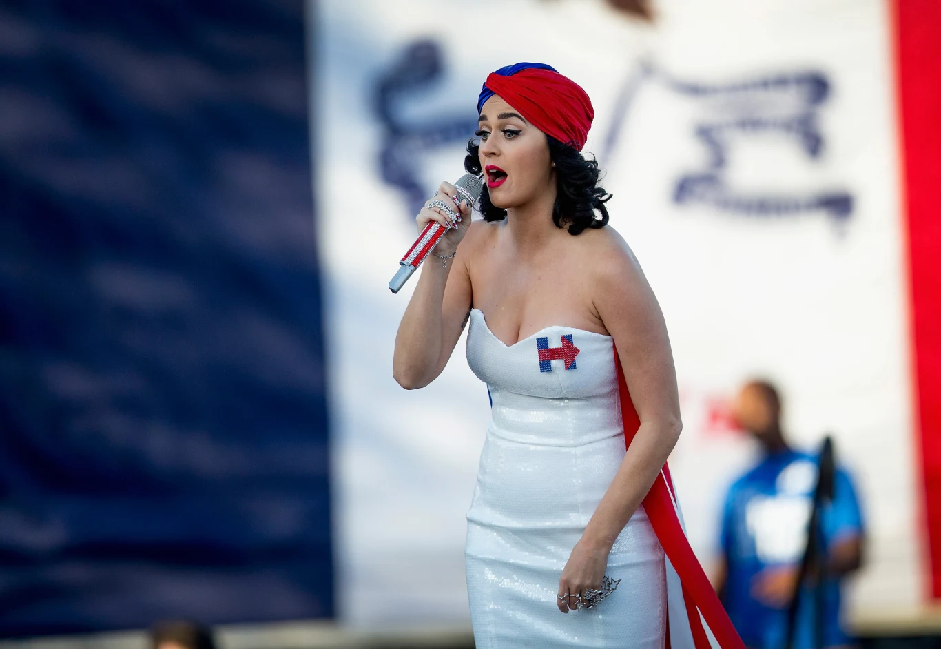 Katy Perry na wiecu Hillary Clinton