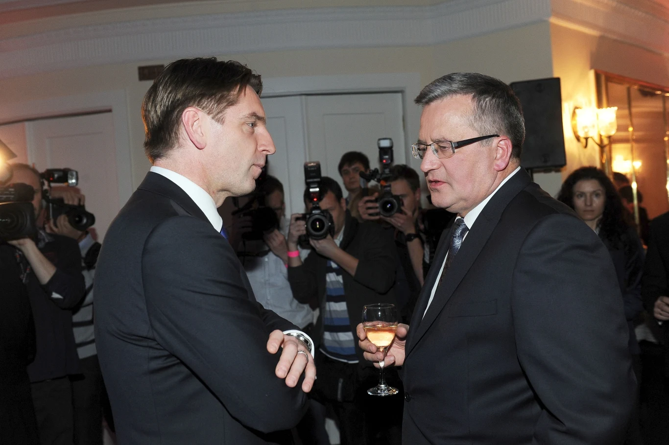 Tomasz Lis i Bronisław Komorowski Tomasz Lis i Bronisław Komorowski