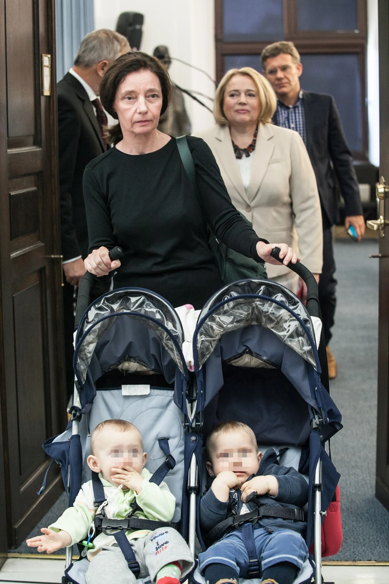 Barbara Sienkiewicz ze swoimi pociechami