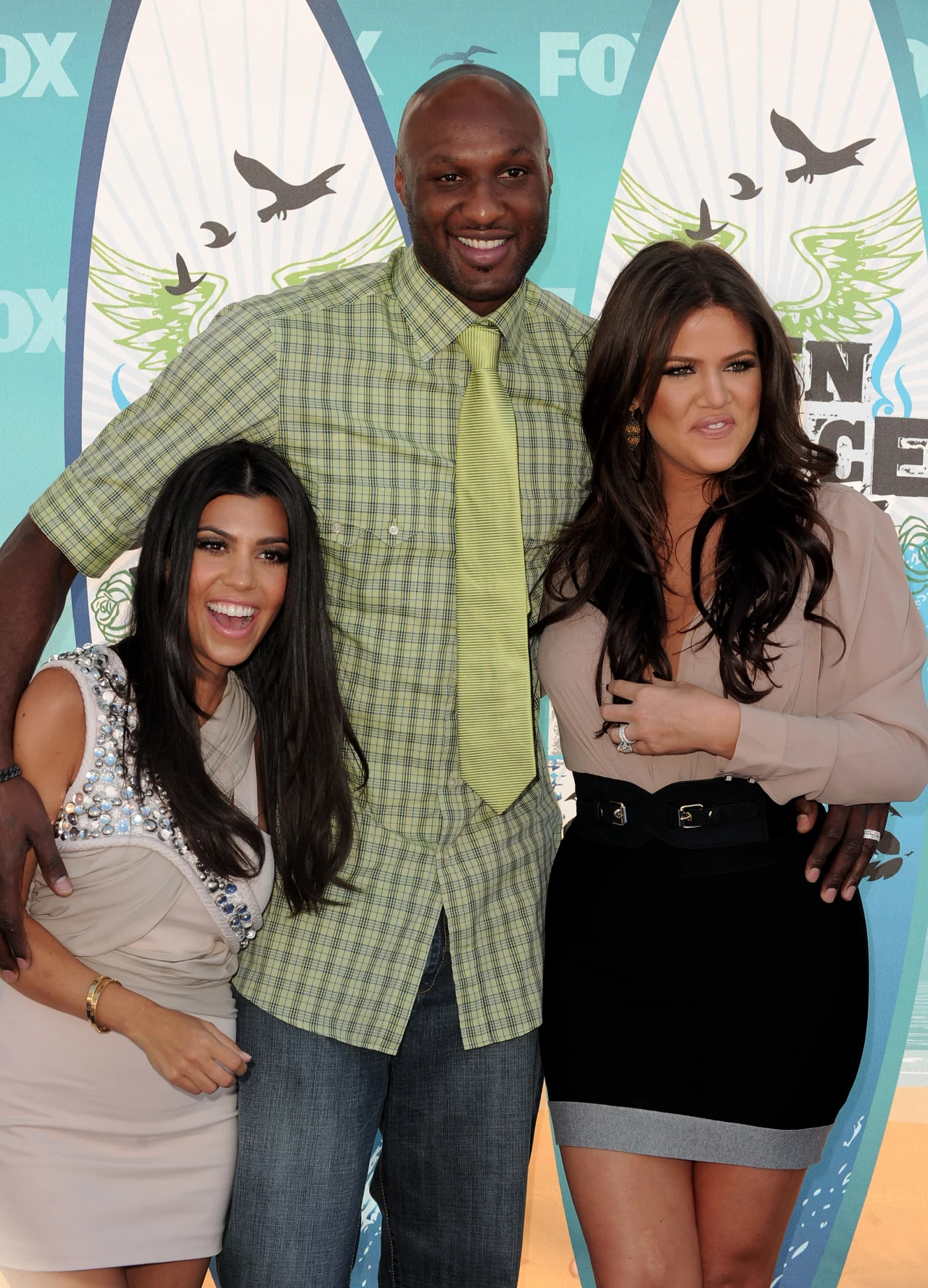 Khloe Kardashian z mężem i siostrą