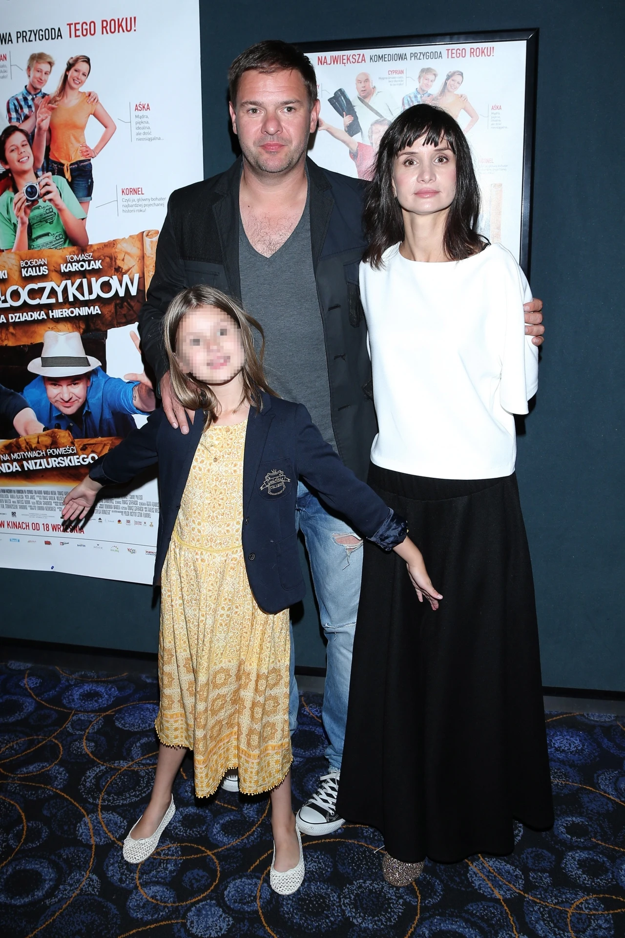 Tomasz Karolak i Viola Kołakowska z córką Tomasz Karolak i Viola Kołakowska z córką