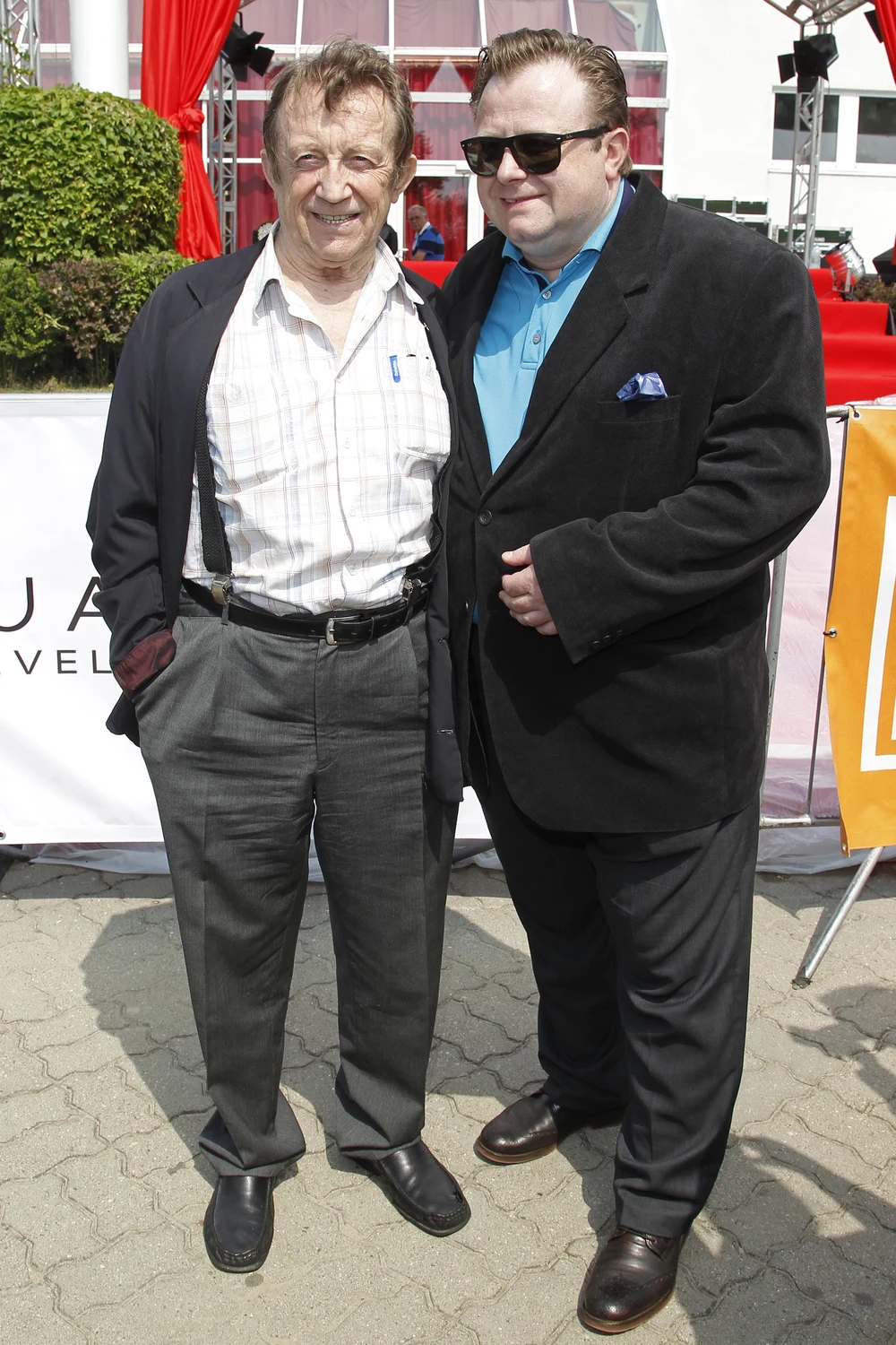 Edward Linde-Lubaszenko z synem Olafem Edward Linde-Lubaszenko z synem Olafem