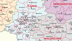 Bielsko-Biała leży w południowej części województwa śląskiego 