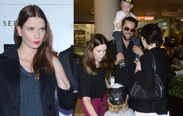 Karolina Malinowska z Olivierem i synami Karolina Malinowska z Olivierem i synami