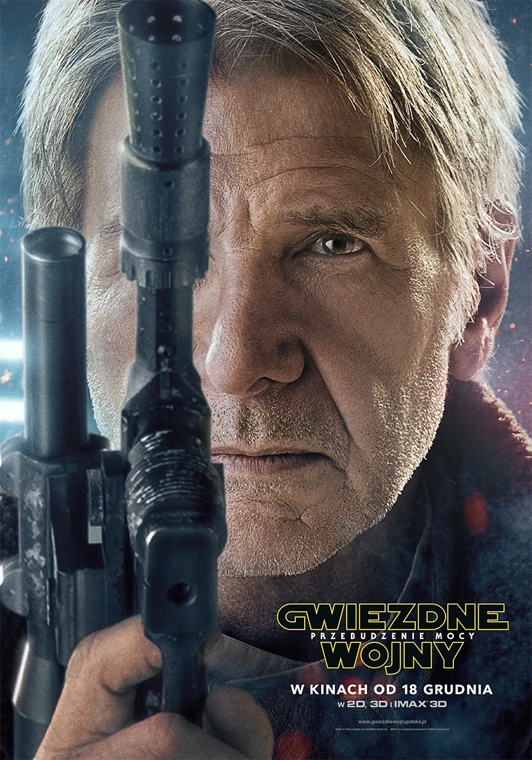 Studio Lucasfilm oraz reżyser-wizjoner J.J. Abrams łączą siły, aby raz jeszcze zabrać nas do słynnej, odległej galaktyki. Film „Gwiezdne wojny: Przebudzenie Mocy” trafi na ekrany kin w Polsce 18 grudnia.

Harrison Ford (Han)