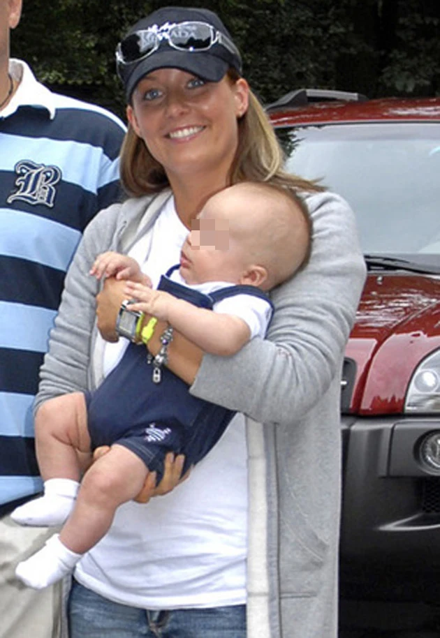 Małgosia z synem parę lat temu