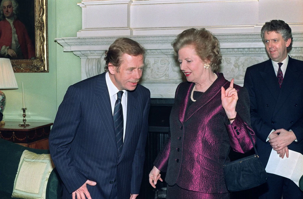 Vaclav Havel i Margaret Thatcher