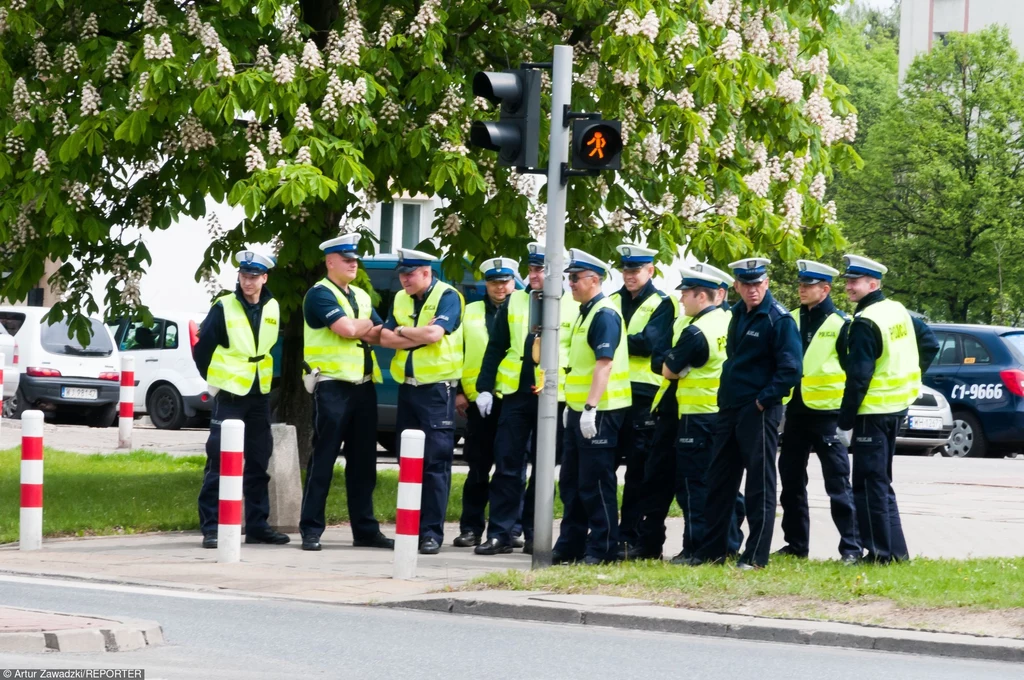 Policja wzięła na cel pieszych