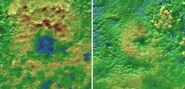 Dwa potencjalne kriowulkany na Plutonie
