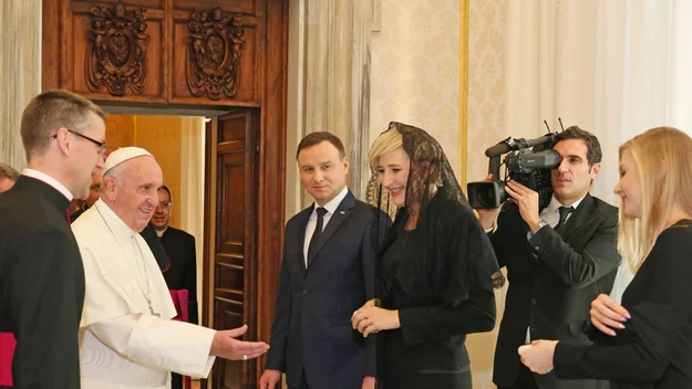 Andrzej Duda z rodziną w Watykanie