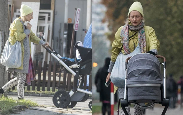 Magda Popławska z córką