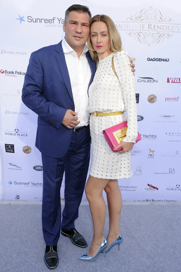 Dariusz Michalczewski z obecną żoną