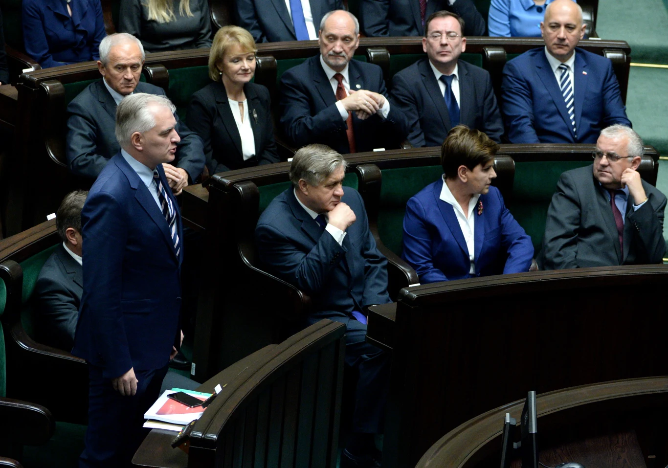 Kandydat na ministra nauki i szkolnictwa wyższego Jarosław Gowin składa ślubowanie poselskie