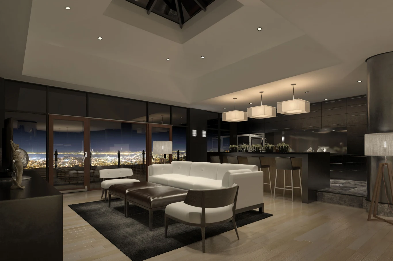 Przestronne wnętrza mogą idealnie współgrać z ciemnymi kolorami, w przypadku mniejszych należy zachować ostrożność. Przestronne wnętrza mogą idealnie współgrać z ciemnymi kolorami, w przypadku mniejszych należy zachować ostrożność.