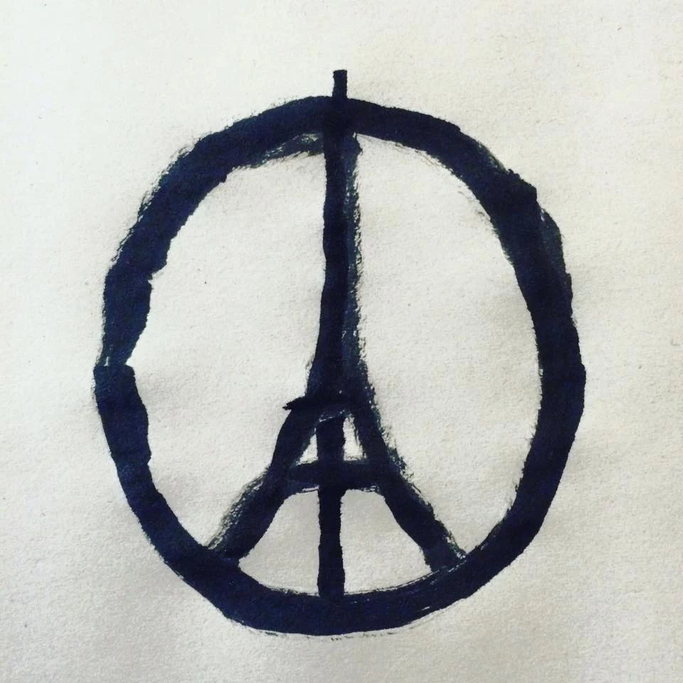 Znak "Peace for Paris" projektu Jeana Julliena