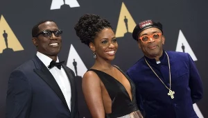 Wesley Snipes, Teyonah Parris i Spike Lee na rozdaniu honorowych Oscarów
