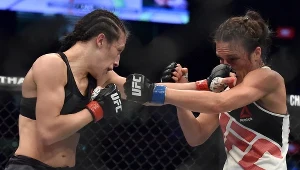 Joanna Jędrzejczyk (z lewej) i Valerie Loteurneau