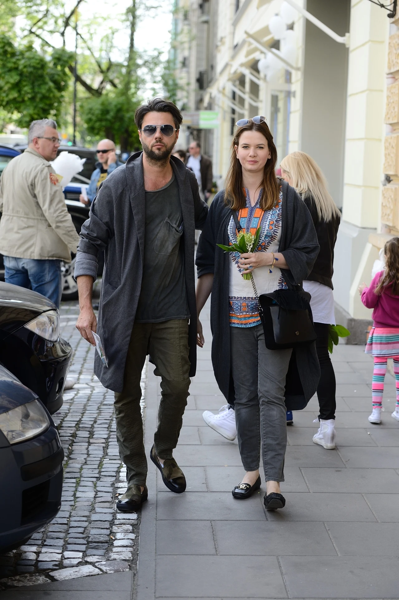 Olivier Janiak z żoną Karoliną Malinowską Olivier Janiak z żoną Karoliną Malinowską