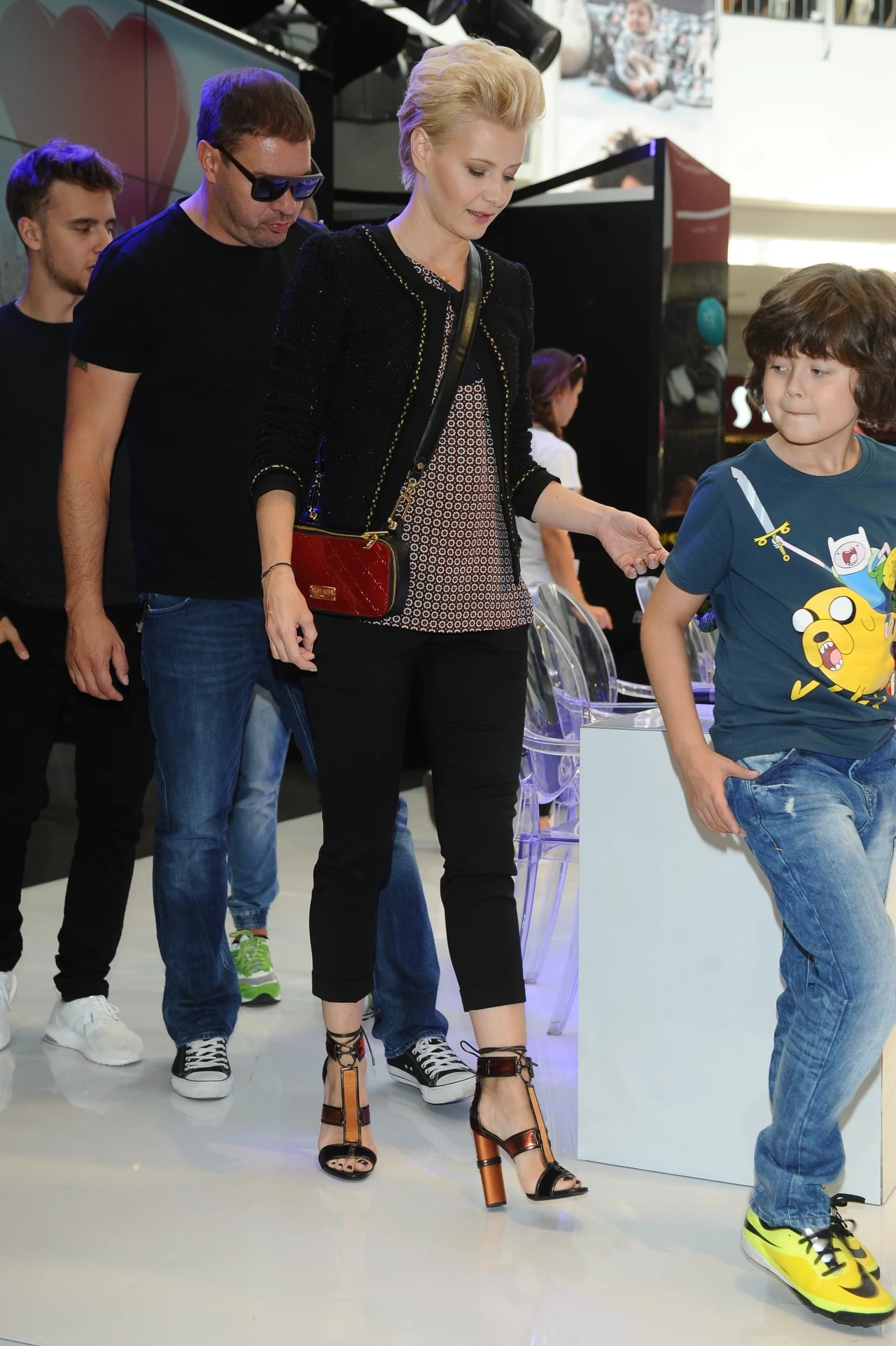 Małgorzata Kożuchowska na spotkaniu w hipermarkecie