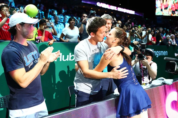 Agnieszka Radwańska z partnerem Agnieszka Radwańska z partnerem