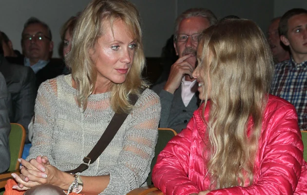 Beata Ścibakówna z córką Beata Ścibakówna z córką